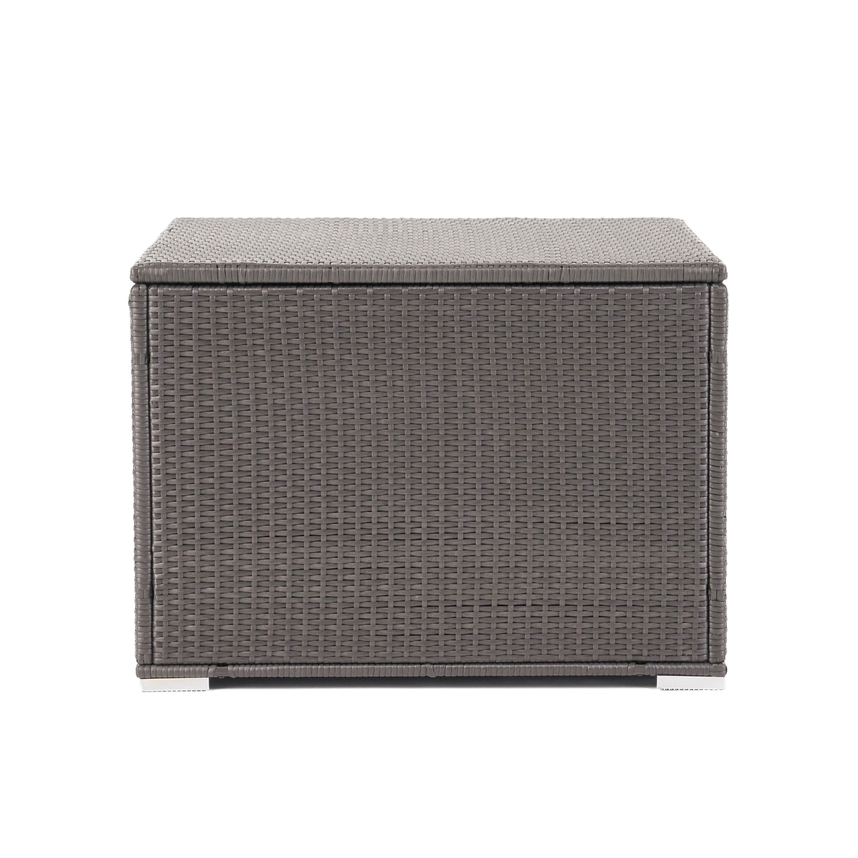 Santa Rosa Outdoor Storage Box Grey Rattan 33.5 Inches - Grand Goldman Shop
