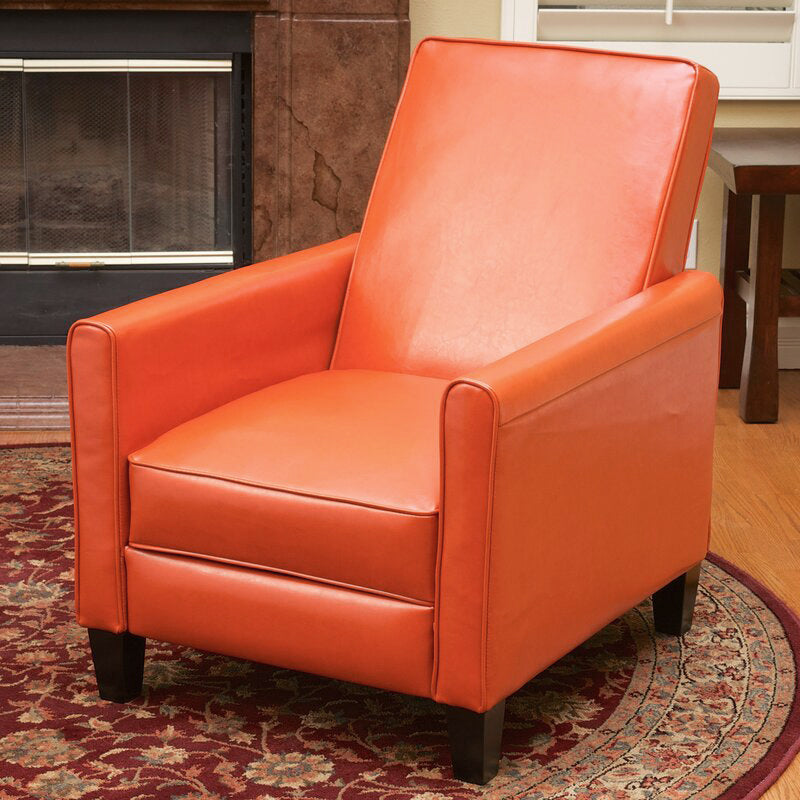 Recliner Push Back Chair for Elegant Home Décor Orange - Grand Goldman Shop