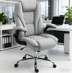 High-Back Office Chair, Adjustable Ergonomic Design for Home & Office - Grand Goldman