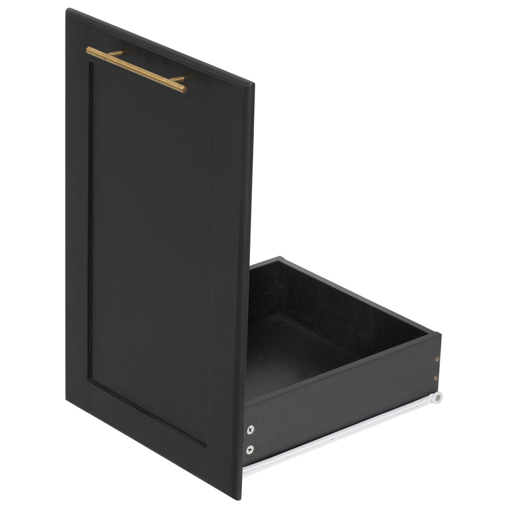 K&K 59.3' Kitchen Island with Storage 2 Pull Out Cabinet Organizers & Rubber Wood Drop Leaf, Rolling Kitchen Island with Trash Can Storage, Power Outlet, Spice & Towel Rack for Kitchen, Dining, Black - Grand Goldman Shop