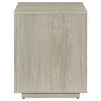 Loomis Whitewashed Grey 3-Drawer Home Office File Cabinet in White+Gray with MDF Construction, 19.75 x 19.75 x 25 inches | Pr