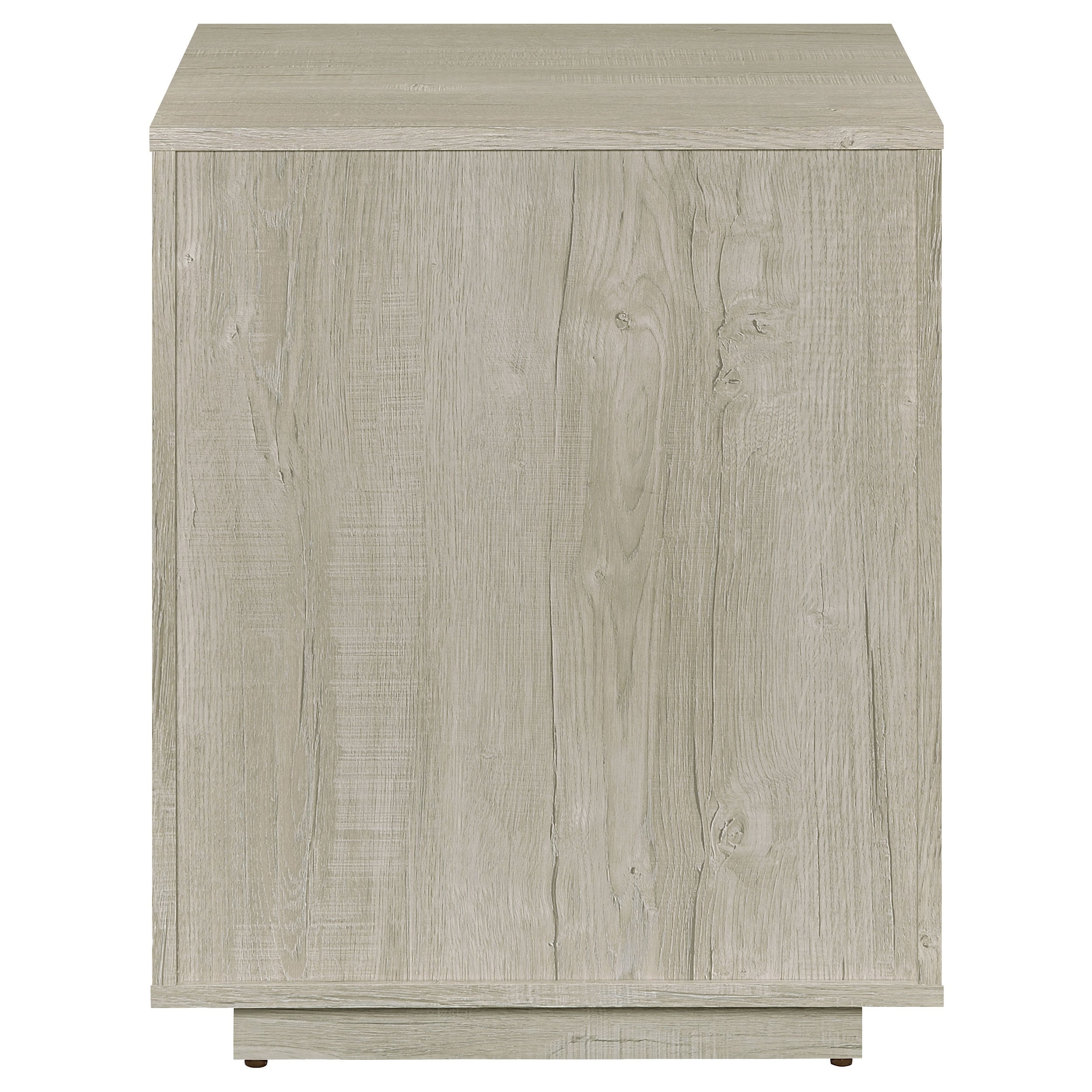 Loomis Whitewashed Grey 3-Drawer Home Office File Cabinet in White+Gray with MDF Construction, 19.75 x 19.75 x 25 inches | Pr