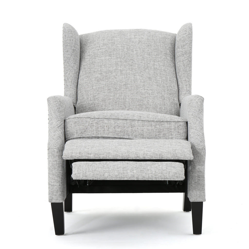 Westeros Wing Back Fabric Upholstered Recliner - Grand Goldman Shop