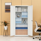 High Storage Cabinet with 2 Doors and 4 Partitions to Separate 5 Storage Spaces, Home/ Office Design - Grand Goldman