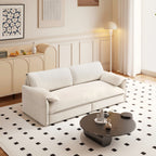 66' Queen Pull Out Sofa Bed, 3-in-1 Convertible Sleeper Sofa with Side Storage,Multi-Functional Velvet Loveseat Bed for Living Room - Grand Goldman Shop