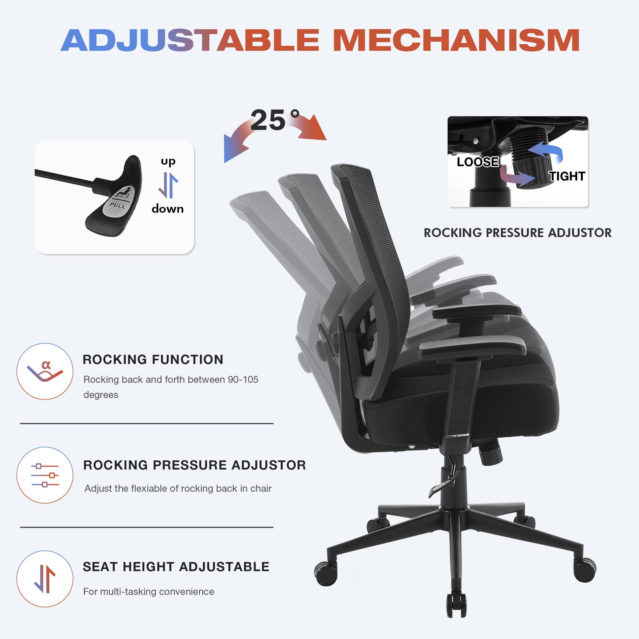 Big and Tall Office Chair 600lbs with Lumbar Support for Eight Hour Daily Work Ergonomic Mesh Desk Chair Widen 3D Cushion for