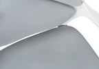 Office Chair, Adjustable Height, Swivel, Ergonomic, Armrests, Computer Desk, Work, Grey Mesh, White Metal, Contemporary, Mode