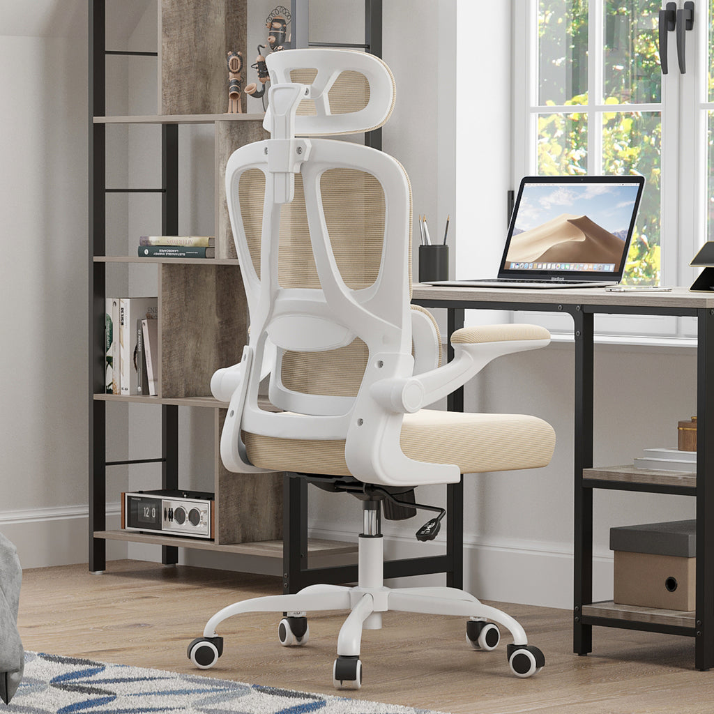 Ergonomic Office Chair, Desk Chair with Headrest and Lumbar Support, High Back Swivel Home Office Chair with Headrest for Hom