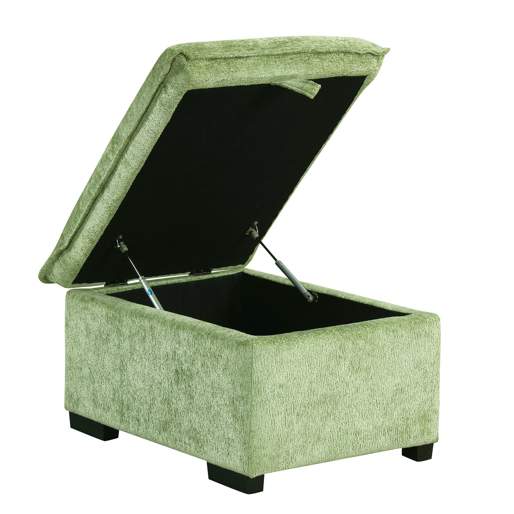 Convertible Sofa Bed Sectional Sofa Sleeper with Storage Ottoman, Green Chenille, 82.67 inches - Grand Goldman Shop