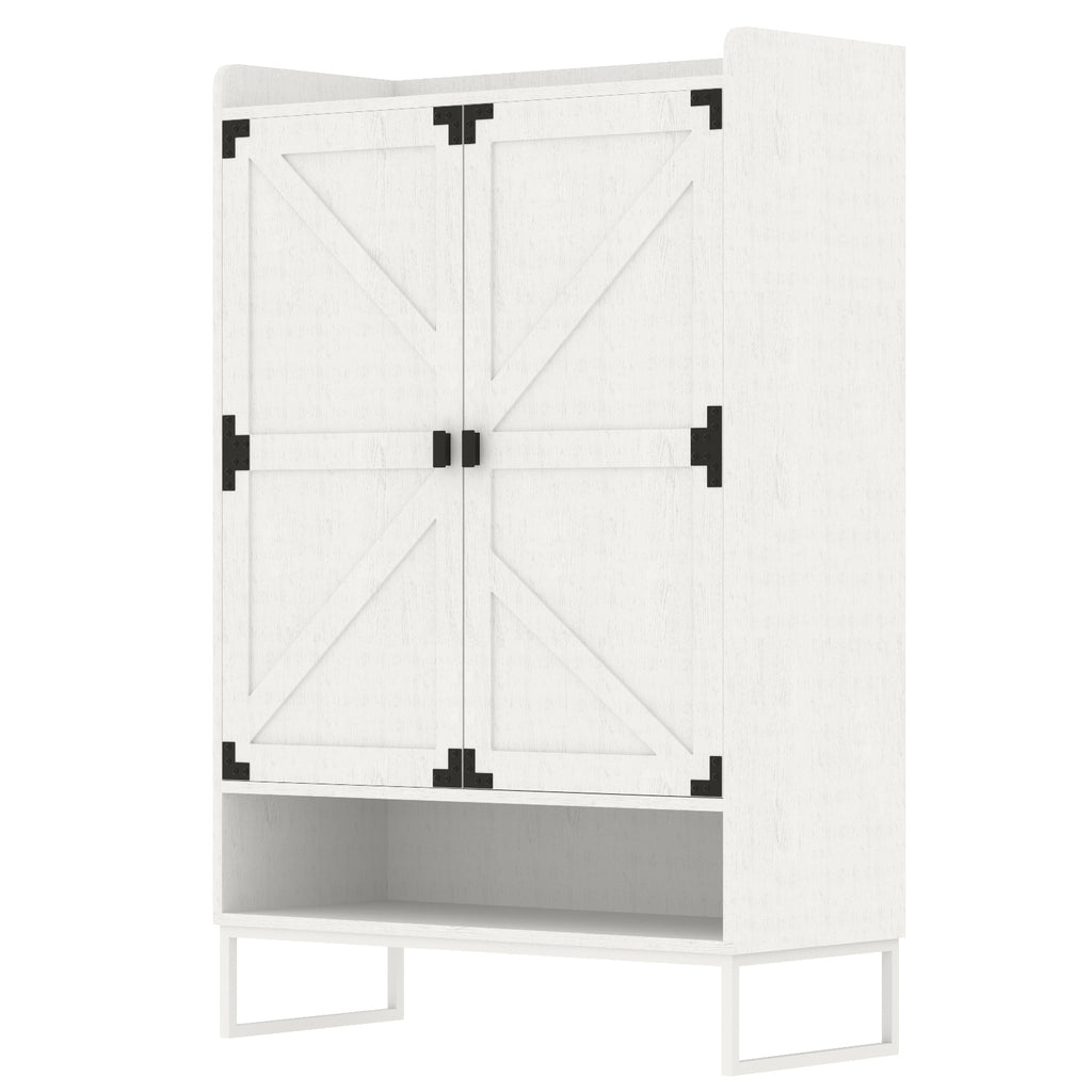 Shoe Cabinet with Doors, 6-Tier Shoe Storage Cabinet with Adjustable Shelves, Wooden Shoes Rack Shoe Storage Organizer for Entryway, Hallway, Closet, Living Room - Grand Goldman Shop