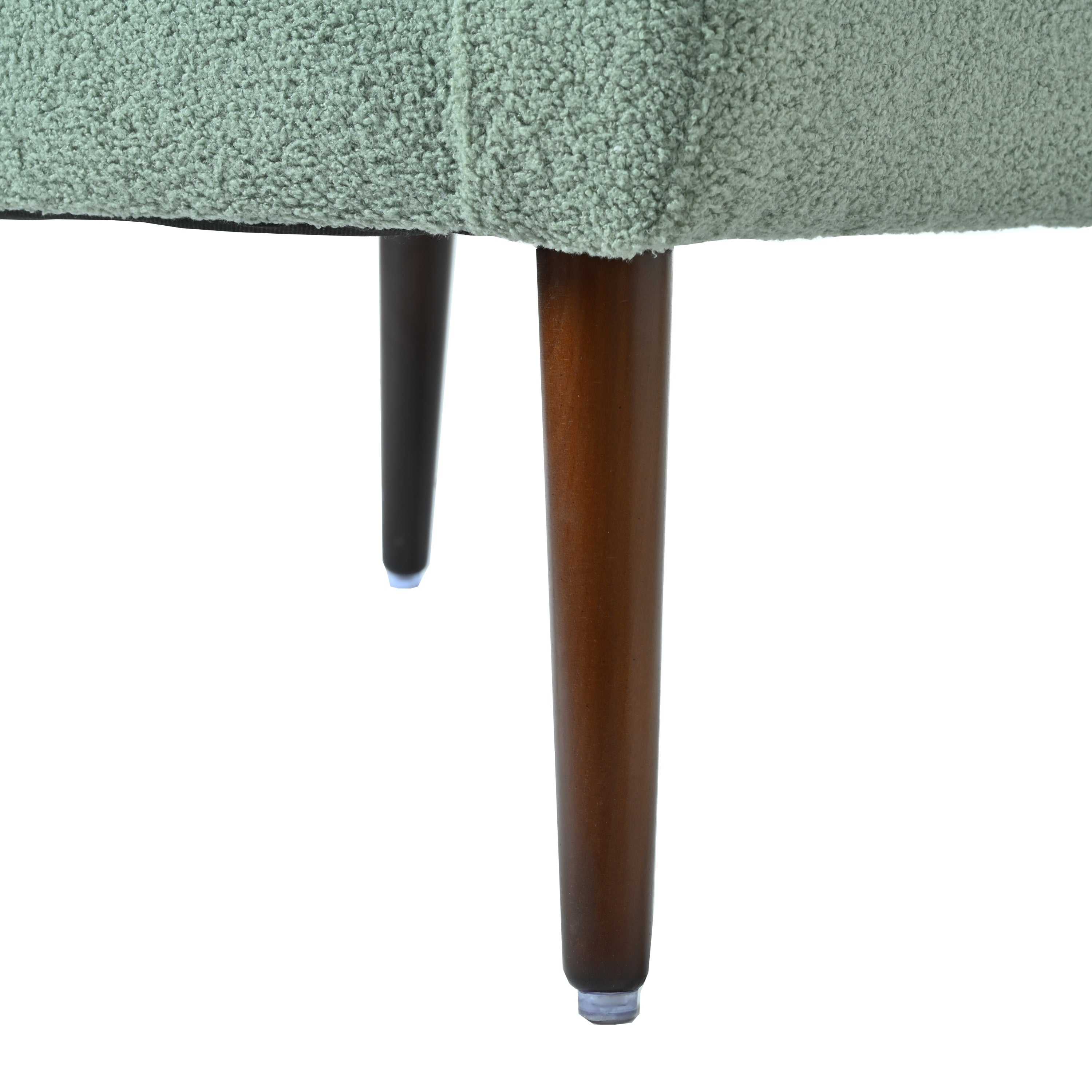 Modern Accent Chair,Teddy Fabric Living Room Chairs Comfy Reading Chair,Mid Century Accent Chair, Lounge Arm Chairs Armchair for Living Room Bedroom (Light Green) - Grand Goldman Shop