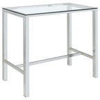 Tommy Chrome 47-inch Bar Table - Grand Goldman Shop