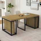 23.62' - 118' Stretching Length, Modern Extendable Dining Table,Seats 2-10 People,,Space-Saving Wood Dining Table for Kitchen/Dining Room/Living Room,,Perfect for Family Gatherings/Parties(Wild oak) - Grand Goldman Shop