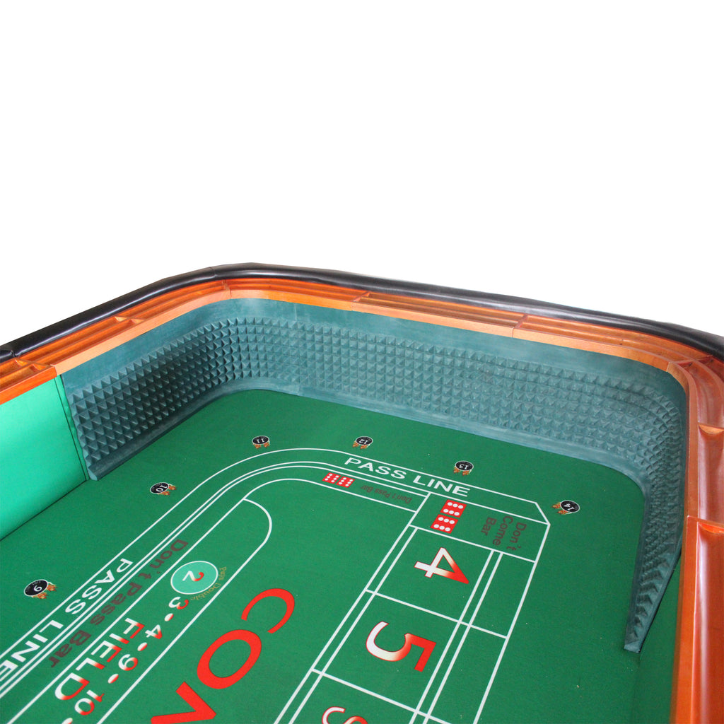 12 Feet Craps Table Model 13829 Green | Premium Home Decor - Grand Goldman