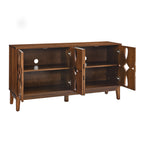 60.5' Mid Century Modern Sideboard Buffet Cabinet with Storage, TV Media Console Table, Storage Cabinet with 4 Doors & Adjustable Shelves for Kitchen Dining Living Room Entryway, Walnut - Grand Goldman Shop