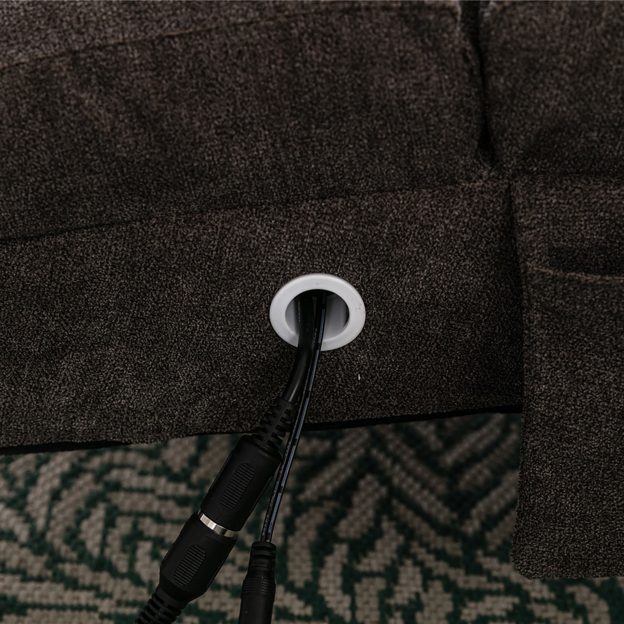 Ergonomic Linen Massage Chaise Lounge with Remote Control, Dark Gray, Electric Massage Lounger with 5 Modes - Grand Goldman Shop