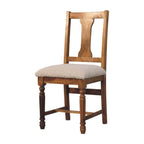 Solid Wood Writing Chair with Turned Legs | Premium Home Decor - Grand Goldman