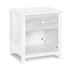 Connelly Nightstand White/Rockport Gray | Premium Home Decor - Grand Goldman