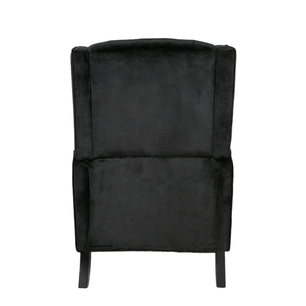 Pushback Recliner Chair, Fabric Armchair Push Back Recliner with Rivet Decoration, Mid Century Wingback Accent Chair for Living Room, Bedroom - Grand Goldman Shop