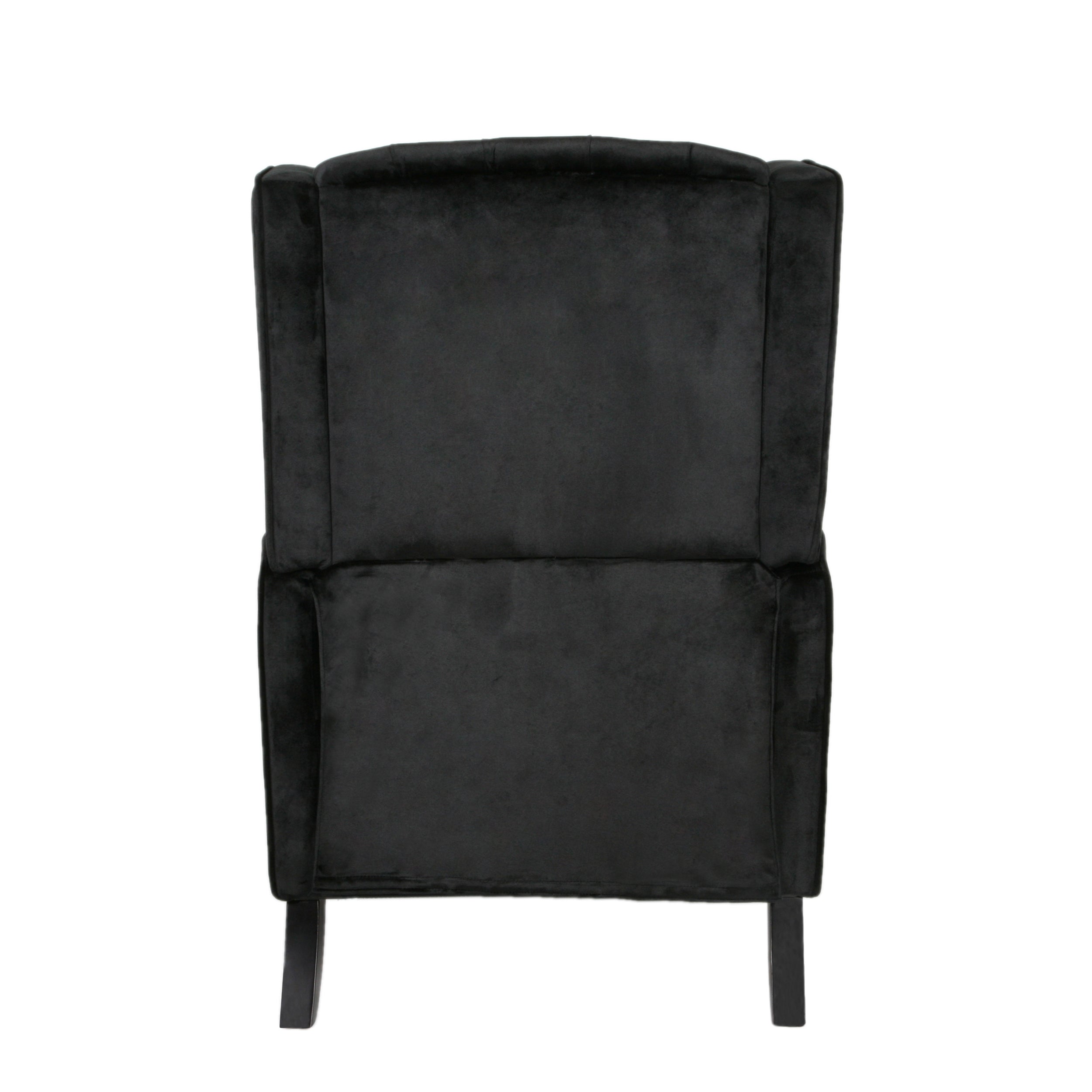 Pushback Recliner Chair, Fabric Armchair Push Back Recliner with Rivet Decoration, Mid Century Wingback Accent Chair for Living Room, Bedroom - Grand Goldman Shop