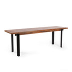 Indoor Carlisle Benches, Black + Country Brown - Grand Goldman Shop