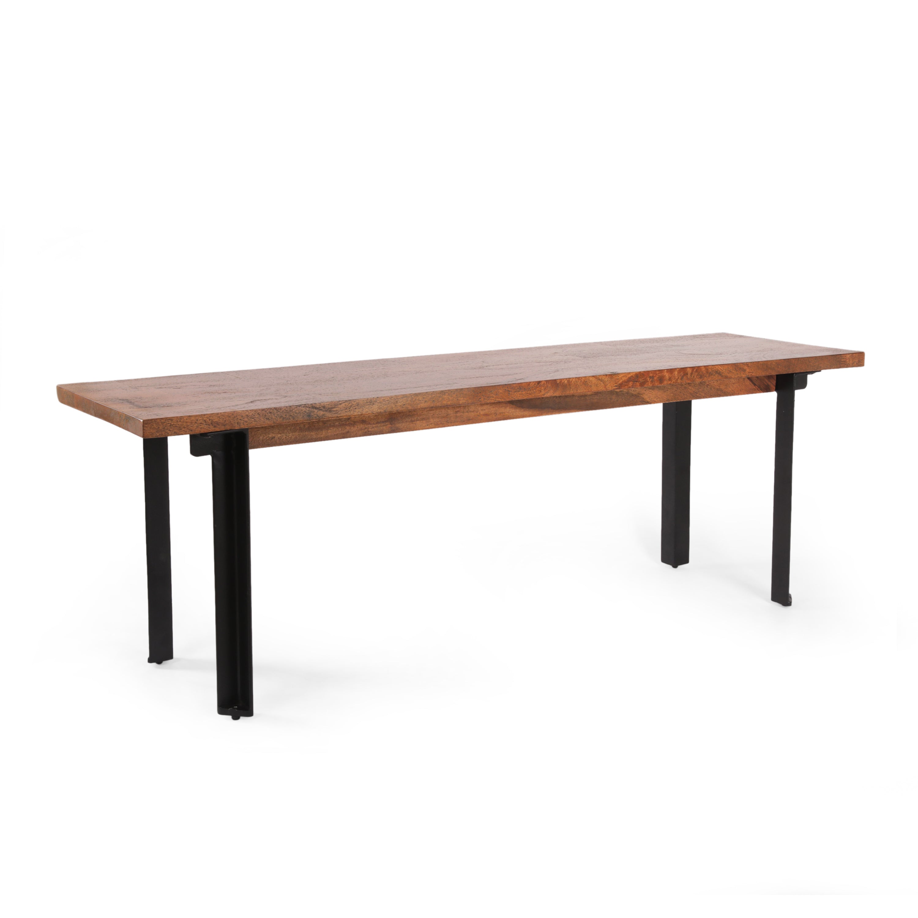 Indoor Carlisle Benches, Black + Country Brown - Grand Goldman Shop