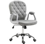 Luxury Tufted Office Chair for A Stylish Choice for Home & Office, Plush Comfort | Premium Home Decor - Grand Goldman