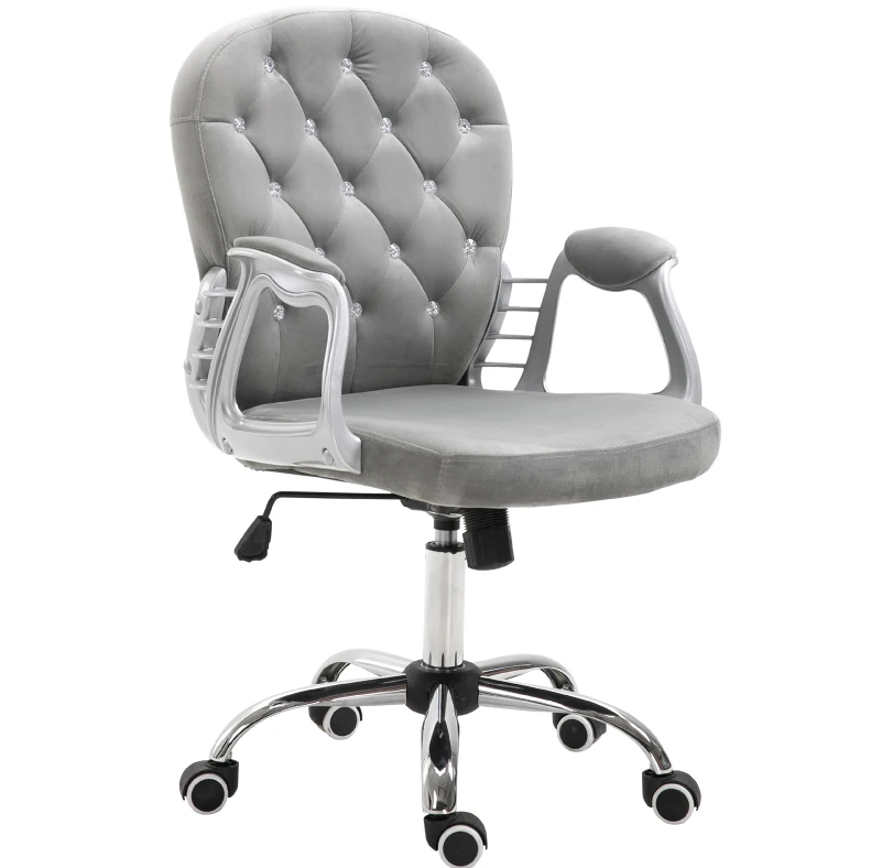 Luxury Tufted Office Chair for A Stylish Choice for Home & Office, Plush Comfort | Premium Home Decor - Grand Goldman