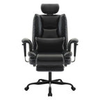 Office Chair Ergonomic 200 kg PU Leather Computer Chair with Lumbar Support and High Backrest, Ergonomic Desk Chair with Lift