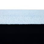 Blue Storage Ottoman Bench for End of Bed Gold Legs, Modern Grey Faux Fur Entryway Bench Upholstered Padded with Storage for Living Room Bedroom - Grand Goldman Shop