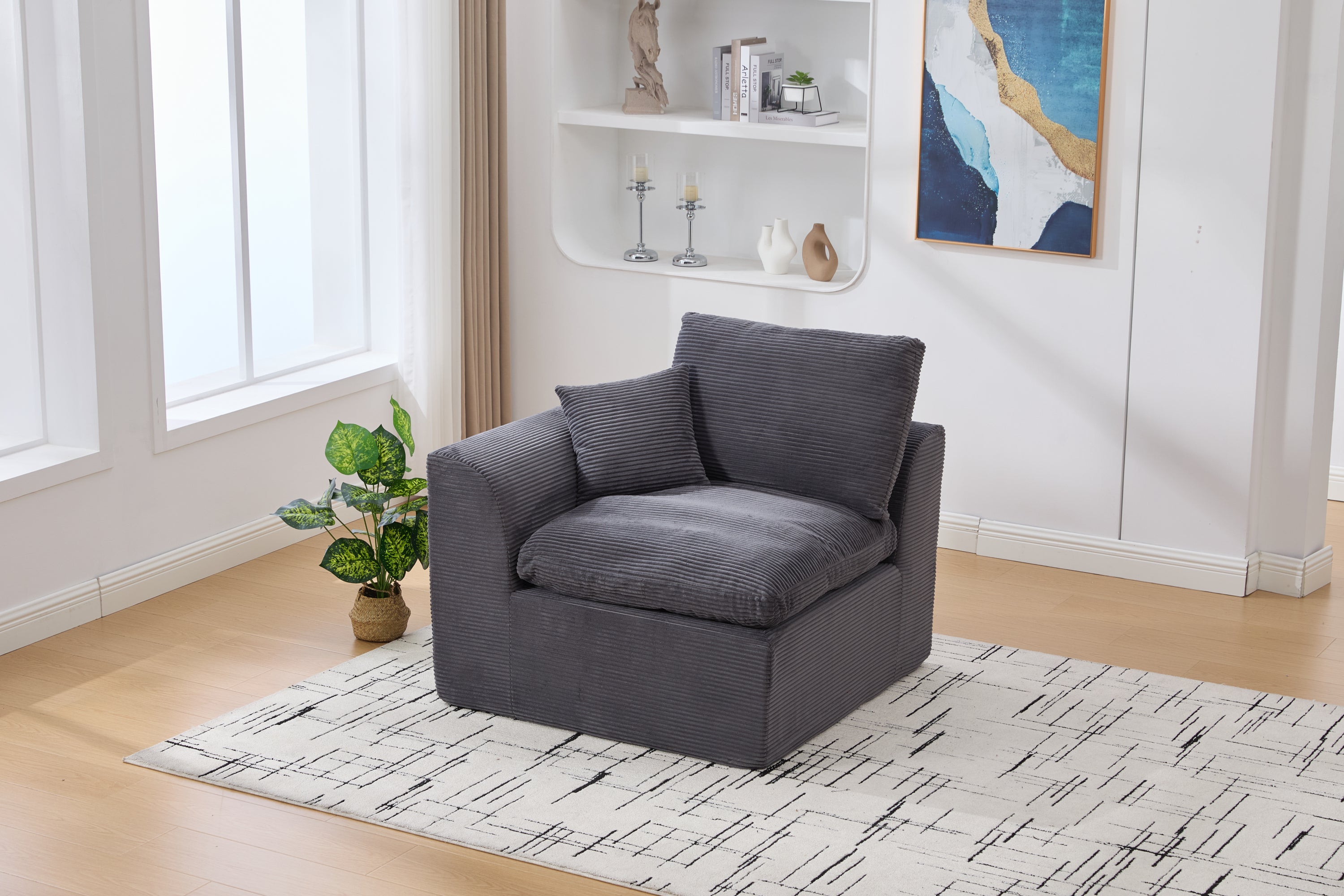 UNITED WE WIN Modular Sectional Sofa Cloud Couch,Comfy Cloud Modern Sofa,2 Seater with Cushion Covers Removable Furniture for Living Room Bedroom Apartments Dorms,No Assembly Required - Grand Goldman Shop