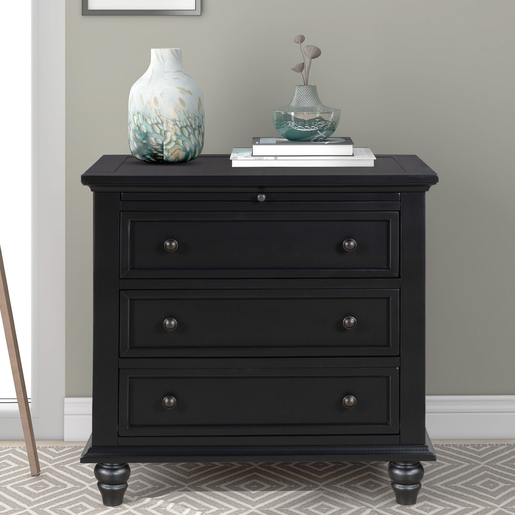 U_STYLE 27.6'' Painted Nightstand with pull-out tray, Fashion Bedside Cabinet with 3 Drawers, Minimalist Sofa Side Table with rubber legs and Metal handle for Bedroom Sofa Couch Office - Grand Goldman Shop