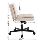 UPGRADE! Larger Size 360° Swivel Home Office Desk Chair with Wheels - Grand Goldman