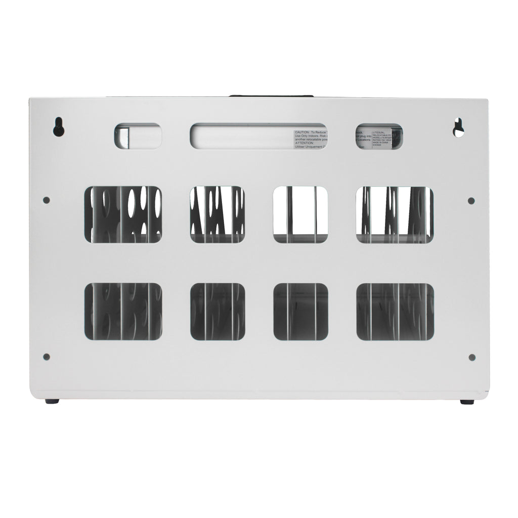 Stylish 16 Bay Charging Cabinet for Laptop, Chromebook, Locking Charging Station-White - Available at Grand Goldman