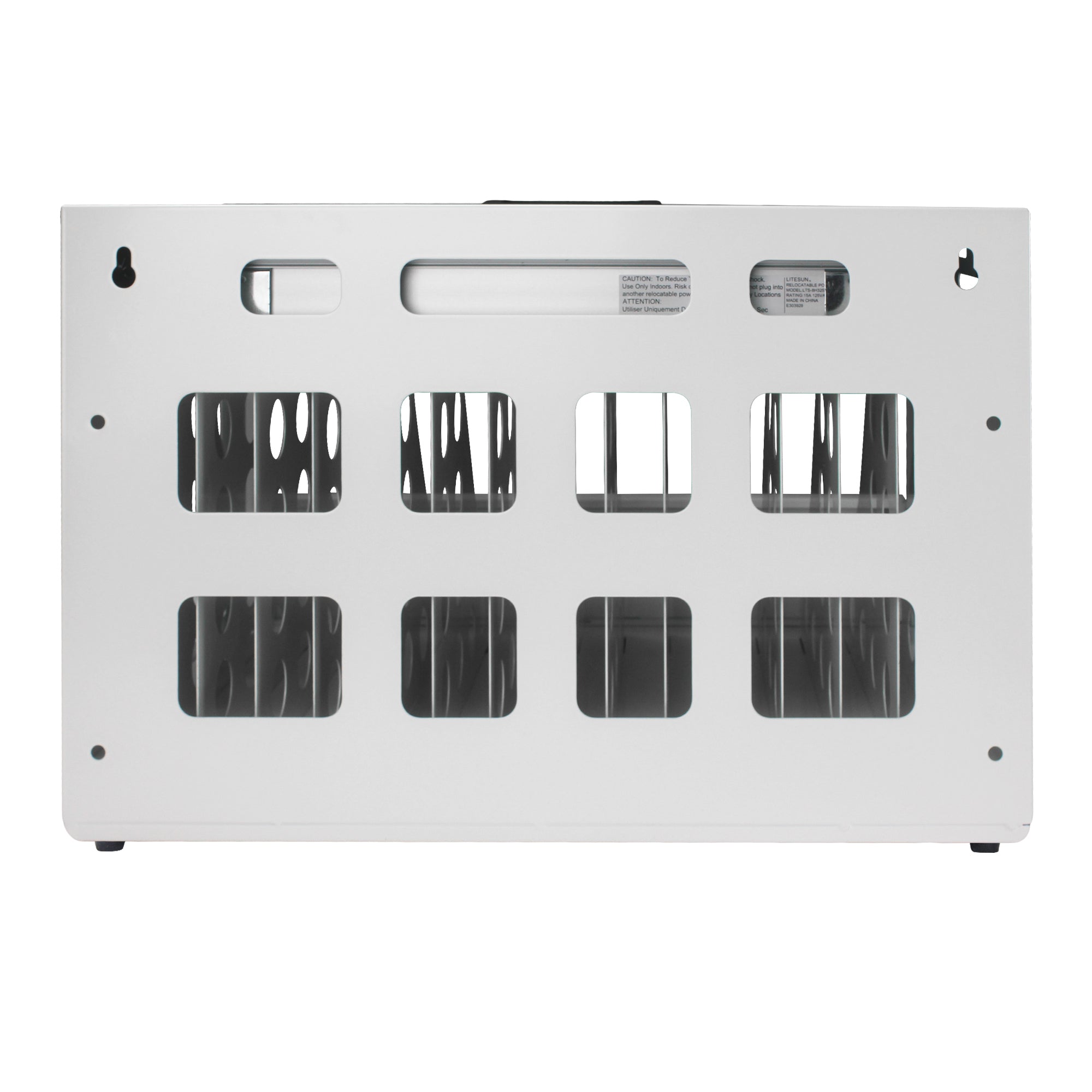 Stylish 16 Bay Charging Cabinet for Laptop, Chromebook, Locking Charging Station-White - Available at Grand Goldman