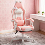 Gaming Chair with Footrest,Racing Gamer Chair, Headrest and Lumbar Support, For Home and Office | Premium Home Decor - Grand 