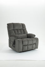 Lift Chair for Big and Tall Person with Inconvenient Legs: High Density Foam Lift Sofa with Heat and Massage, 2 Pockets, 2 Cup Holder, 2 Remote, OKIN Motor - Grand Goldman Shop