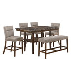 Marcello Brown Bar Bench - Grand Goldman Shop