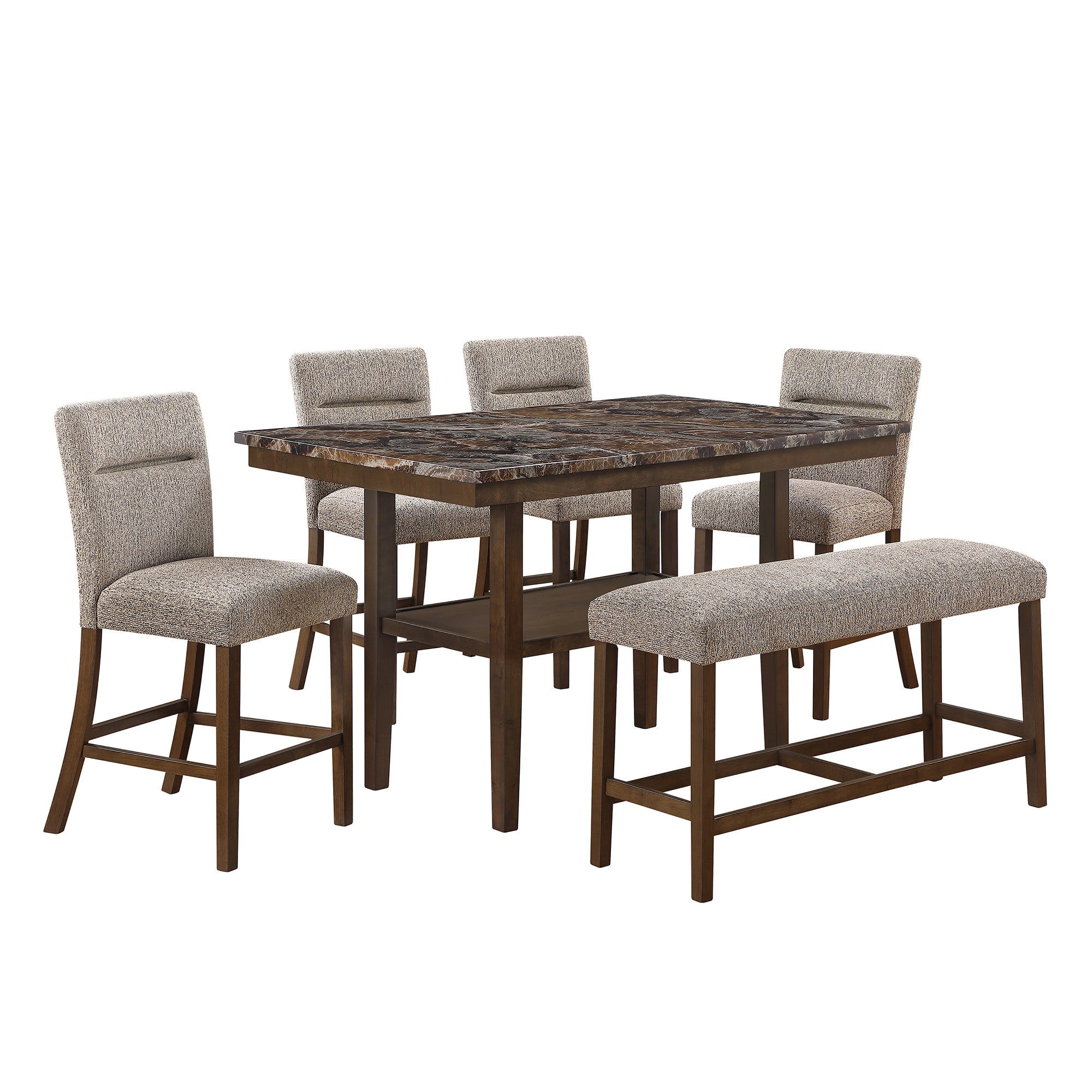Marcello Brown Bar Bench - Grand Goldman Shop