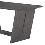 TREXM 6-Piece Retro Dining Table Set for 6, 60' Wood Kitchen Table and Chairs Set of 4 with Bench Designed Trestle Base for kitchen & Dining Room (Gray) - Grand Goldman Shop