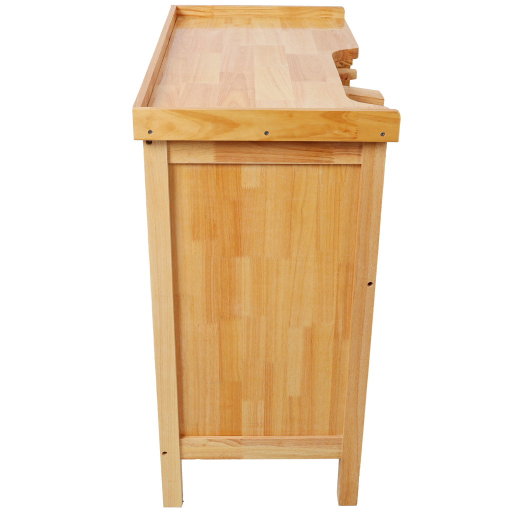 Solid Wood Jewelry Workbench - Wooden Craft Station with Practical Storage Drawers for Jewelry Making | Premium Home Decor - 