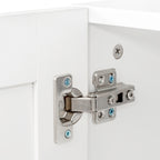 Stackable Wall Mounted Storage Cabinet, 11.81 'D x 31.50'W x 29.92 'H, White - Grand Goldman Shop