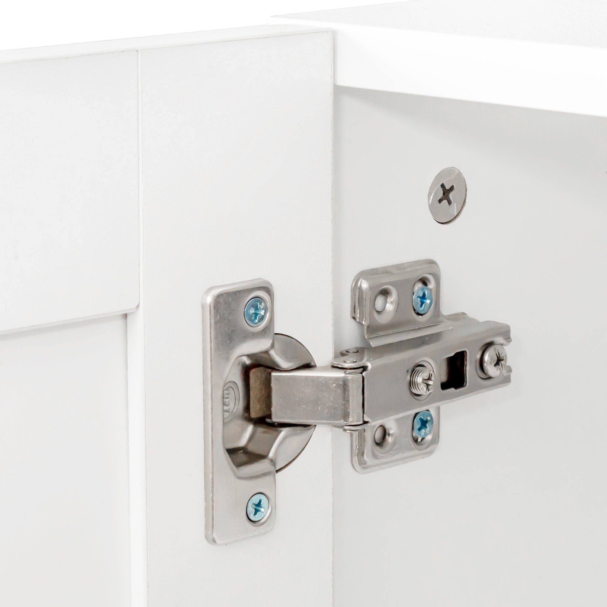 Stackable Wall Mounted Storage Cabinet, 11.81 'D x 31.50'W x 29.92 'H, White - Grand Goldman Shop