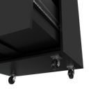3 Drawers Storage Cabinet with Casters Lions Office, Black Wengue Finish | Premium Home Decor - Grand Goldman