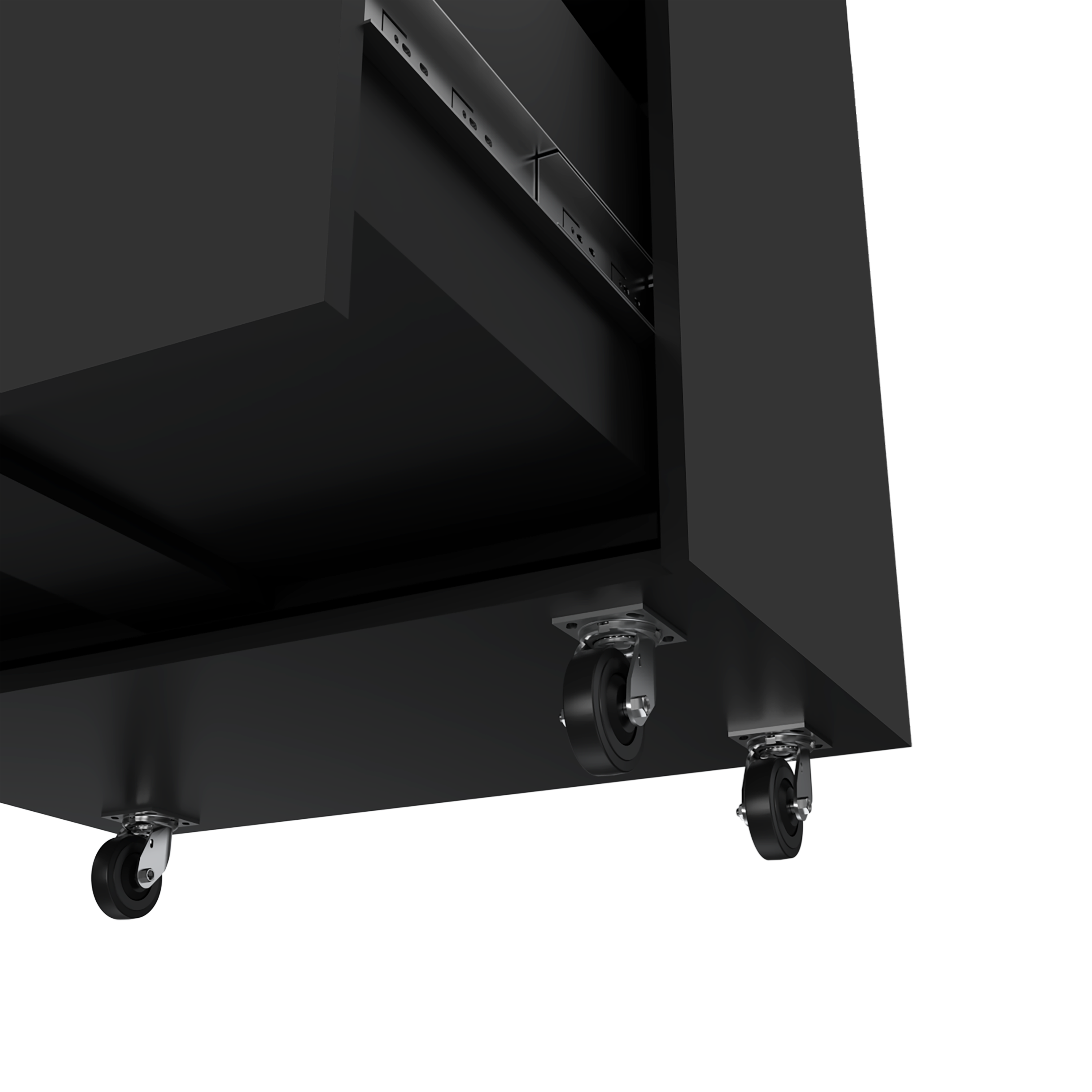 3 Drawers Storage Cabinet with Casters Lions Office, Black Wengue Finish | Premium Home Decor - Grand Goldman