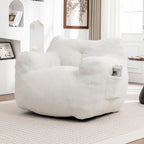 Bean Bag Chair, Bean Bag Sofa Chair with Armrests Stuffed High-Density Foam, Lazy Sofa Comfy Chairs BeanBag Chair for Adults in Living Room,Bedroom Reading - Grand Goldman Shop