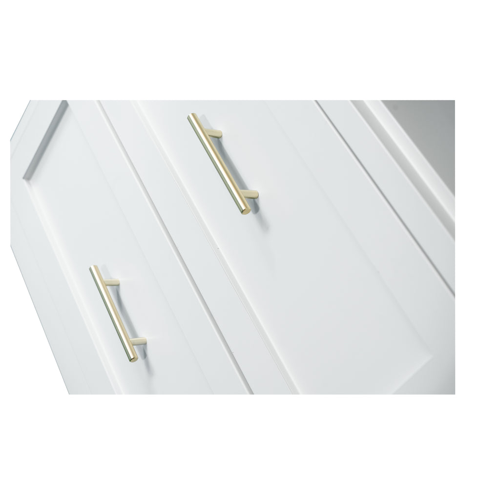 71' Tall Metal Wardrobe Cabinet with 2 Drawers and Hanging Rod, 2 Doors Wardrobe Closet with Shelf for Bedroom, Office, Laundry Room,Entryway ,Foyer,Guesthouse (White) - Grand Goldman Shop