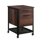 Pedestal File Cabinet with Large Drawers, Antique Dark Oak finish - Grand Goldman