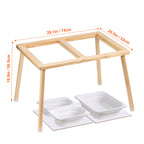 Sensory Table for Toddlers, Kids Activity Table with 3 Foldable Storage Bins & Double-Sided Board, Indoor/Outdoor Play Sand a