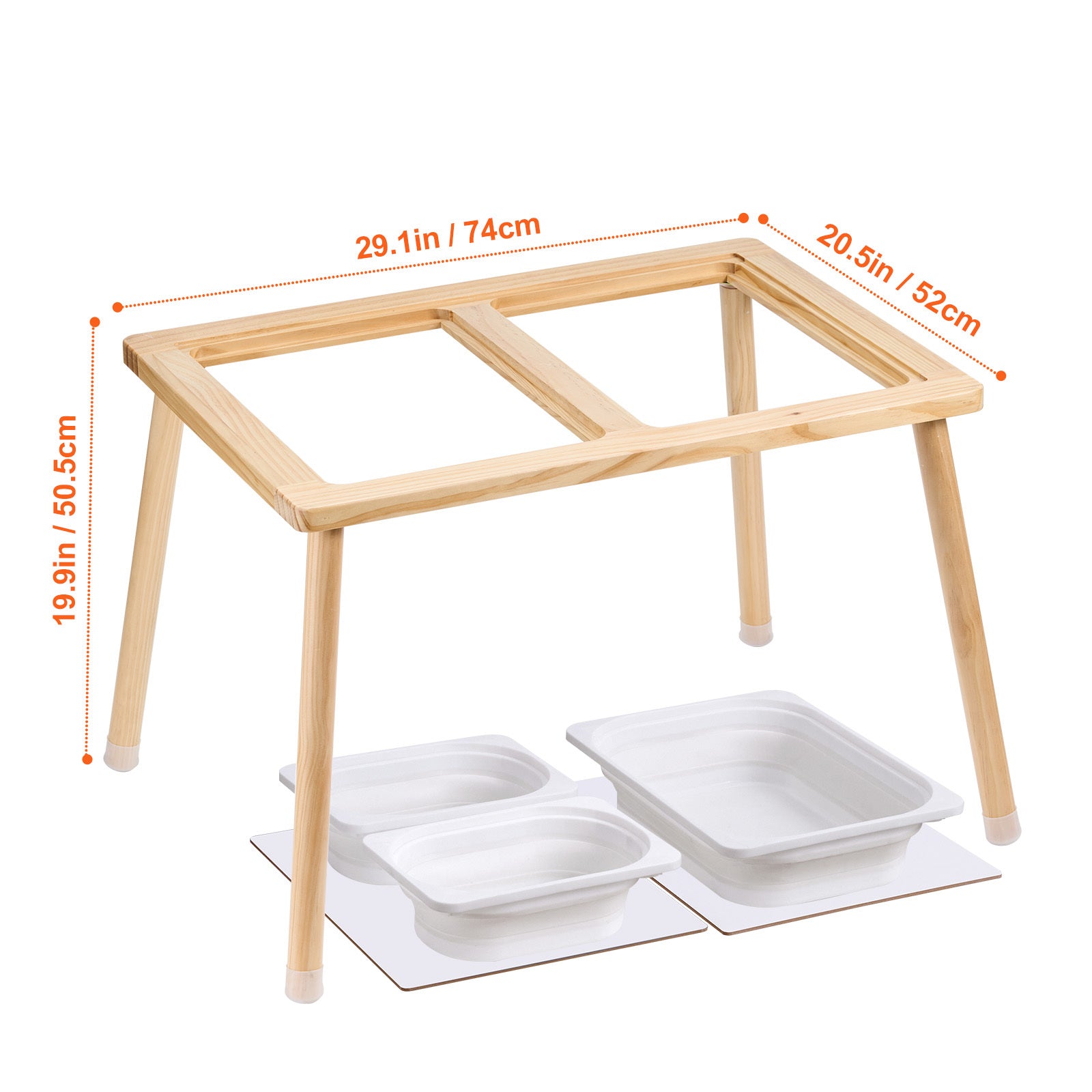 Sensory Table for Toddlers, Kids Activity Table with 3 Foldable Storage Bins & Double-Sided Board, Indoor/Outdoor Play Sand a
